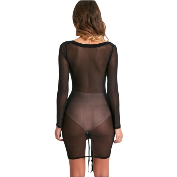 Black Mesh Dress From Pretty Little Thing - Picture 3 of 7